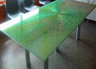 Diglass Patterned Dichroic Glass , Colored Laminated Glass