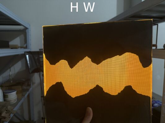 Black thin stone metal mesh laminate