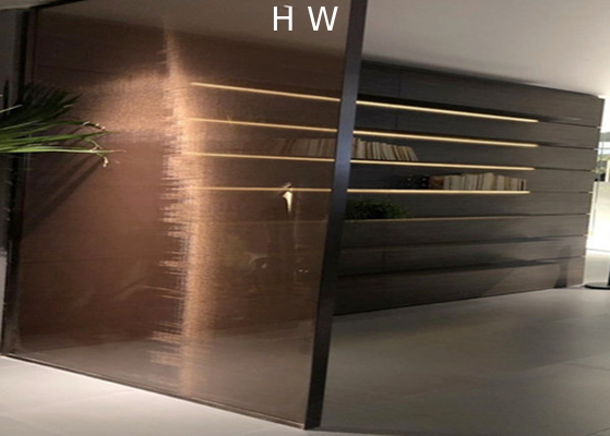 Safe Transparent Metal Coated Wire Mesh Glass Laminate with Modern Design