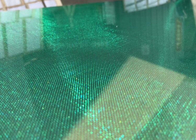 SGS SGP Laminated Glass With Green Water Ghost Metal Coated Polyester Mesh Fabric