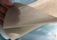 SGS Metal Coated Polymer Mesh Fabric For Decorative Glass