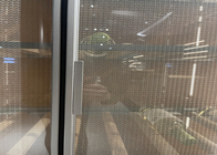 CE Wire Mesh Laminated Glass , Laminated Glass With Metal Mesh Interlayer