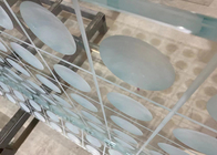 3D Sentryglas Glass Laminate CNC Carved Satin Glass Laminates