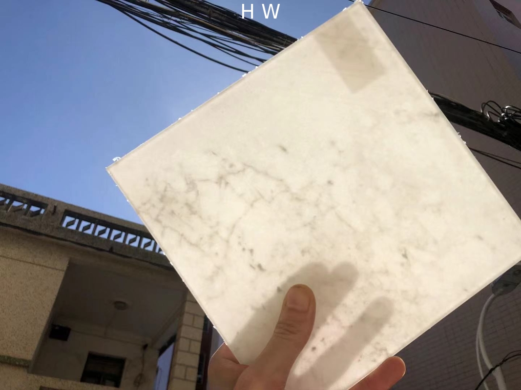 3mm Stone Laminated Glass Humidity Resistant UV Stable