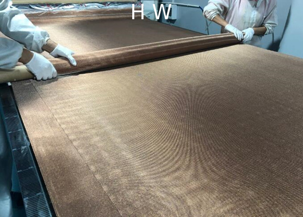 Customized Color And Pattern Coated Metal Fabric Used for Laminated Glass Door